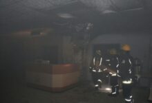 حريق في مستشفى الملك عبدالعزيز