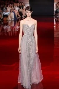 فساتين ايلي صعب 2014 -2013 باللون الأبيض ازياء