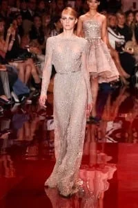 فساتين ايلي صعب 2014 -2013 باللون الأبيض ازياء