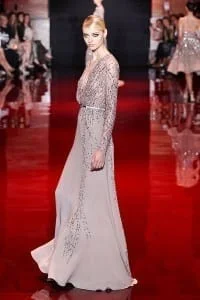 فساتين ايلي صعب 2014 -2013 باللون الأبيض ازياء